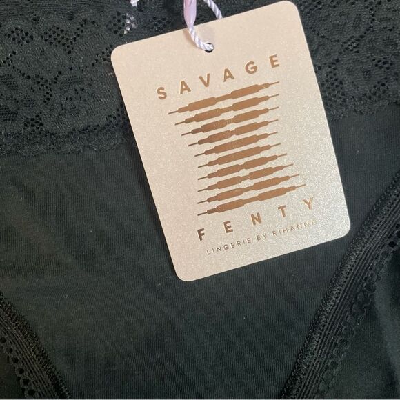 Savage X Fenty by Rihanna high waist black pantie underwear, new Size medium - Picture 3 of 4